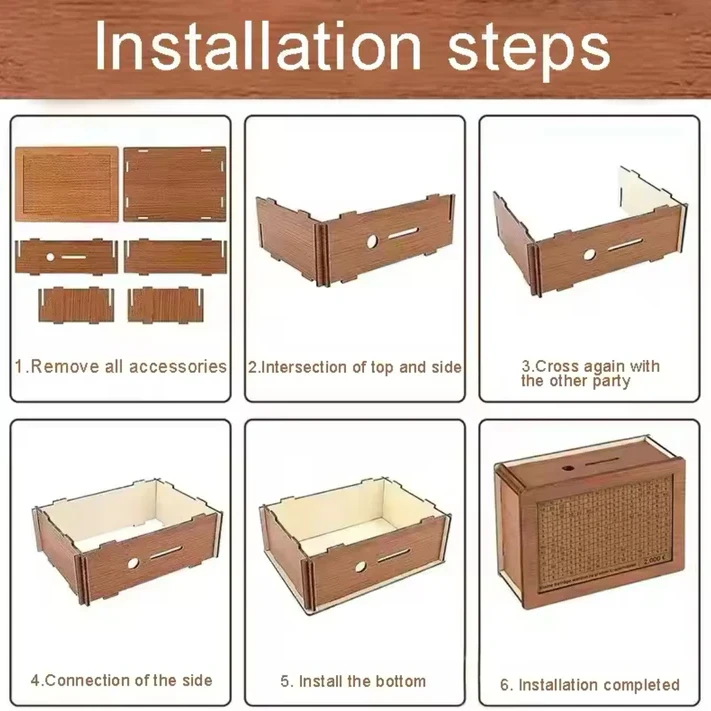 Wood Money Saving Box - 4