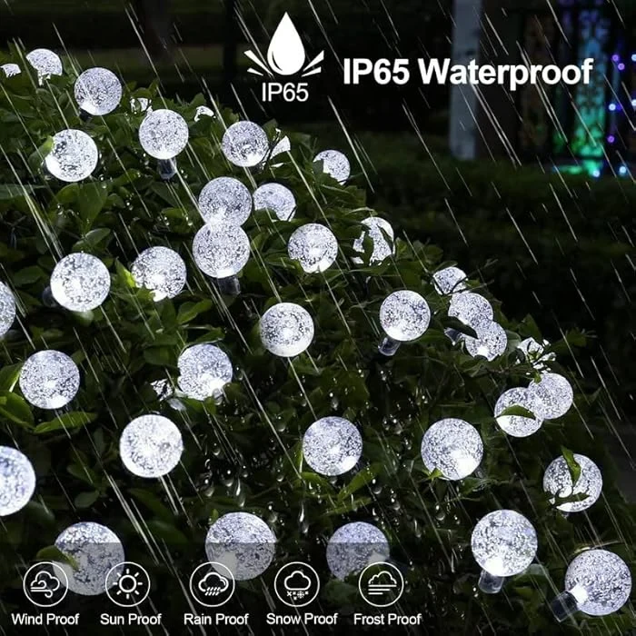 String Lights, 1 Pack Outdoor String Light 50 LED Waterproof Christmas - 3