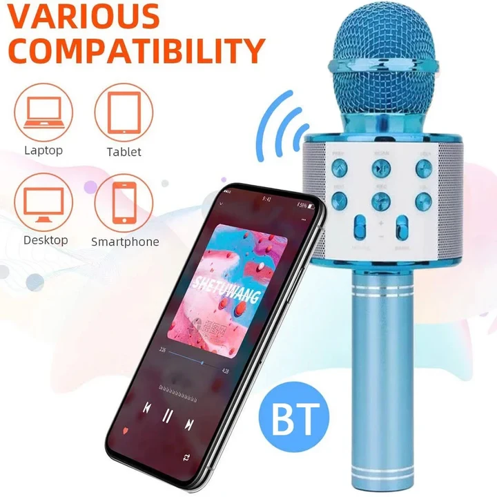 WS858 Wireless Bluetooth Karaoke Microphone - 2