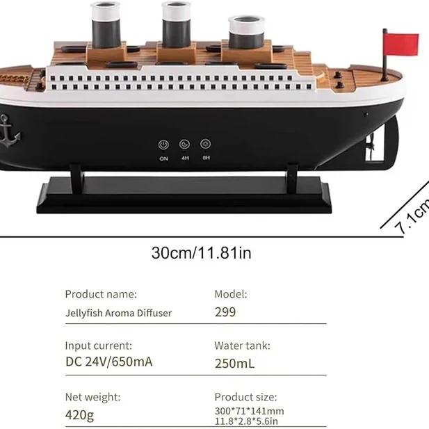 Titanic Humidifier & Essential Oil Diffuser â€“ Aromatherapy - 9