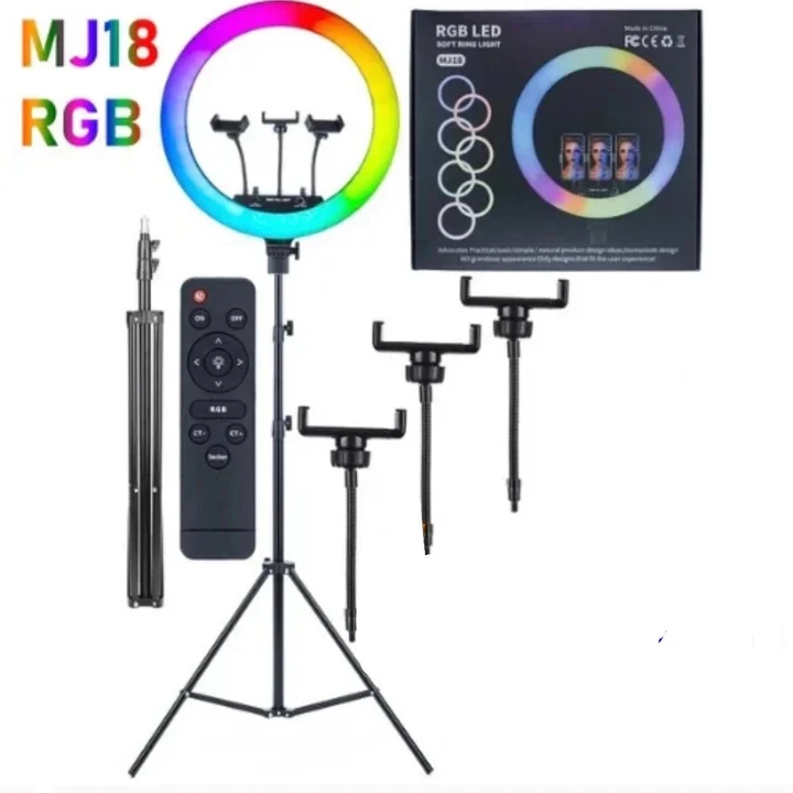 RGB Ring Light With 2.1 Meter Tripod - 3