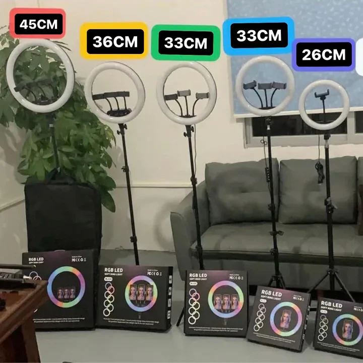 RGB Ring Light With 2.1 Meter Tripod - 5