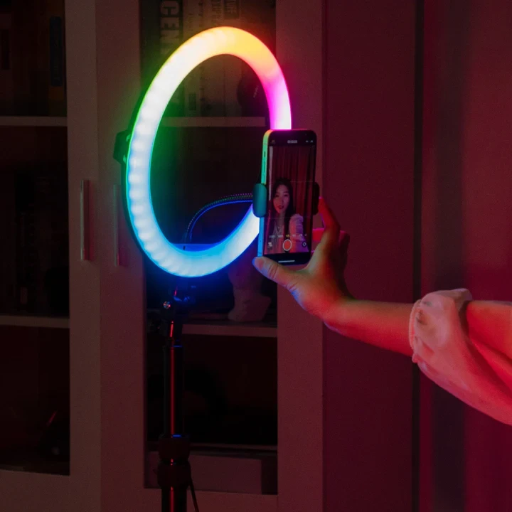 RGB Ring Light With 2.1 Meter Tripod - 7
