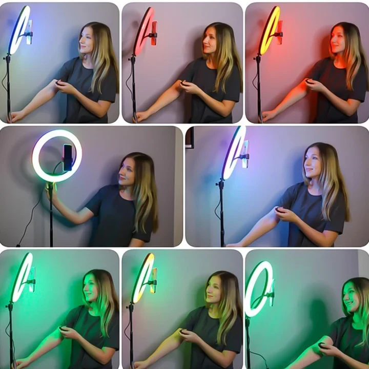 RGB Ring Light With 2.1 Meter Tripod - 8