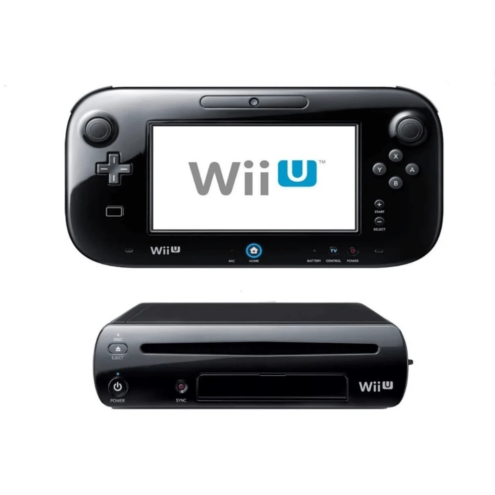 Nintendo Wii U Console 32GB Basic Set - Black (Used) Modded With 1 Tb Hard disk Full of Games