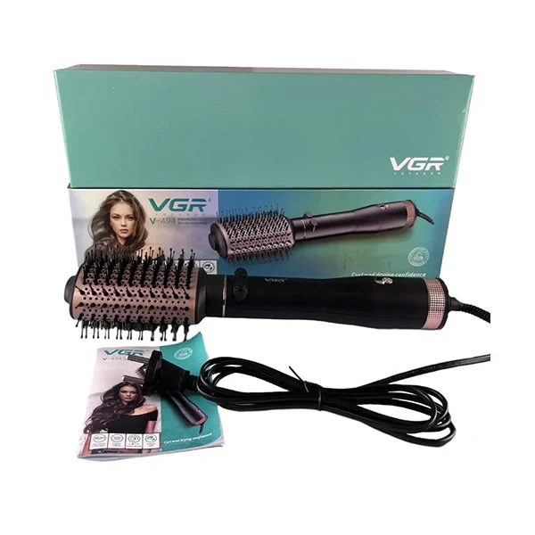 VGR Rotating Hot Air Brush Comb V494 - Black - 8