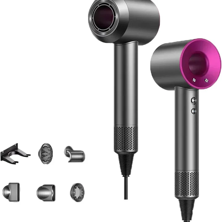 Leafless Professional Hair Dryer 1800W Ionic with 5 Attachments