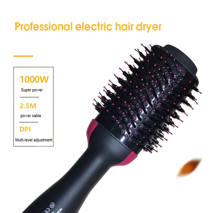 Hair Dryer And Styler Hot Air Brush- 1000W - 9