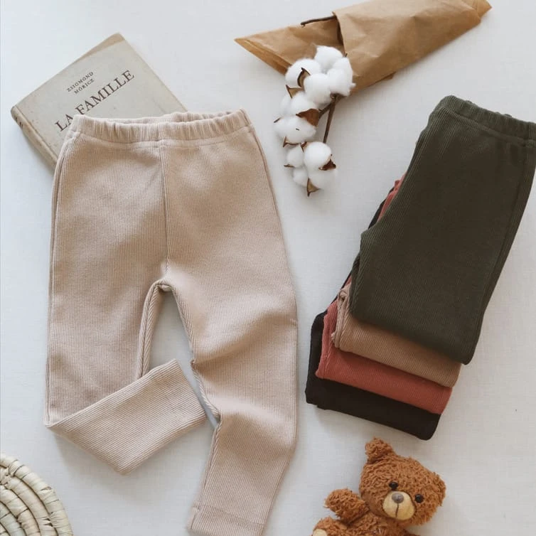 Ribbed Legging Pants - 8