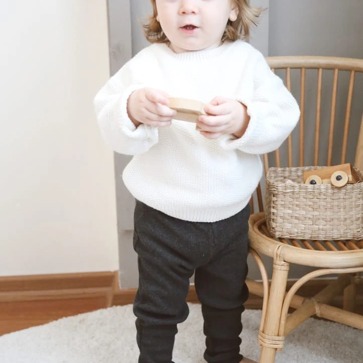 Ribbed Legging Pants - 7