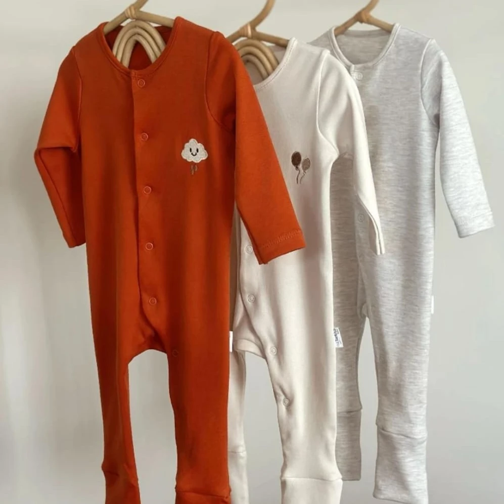 Long Sleeve Baby Rompers - 4