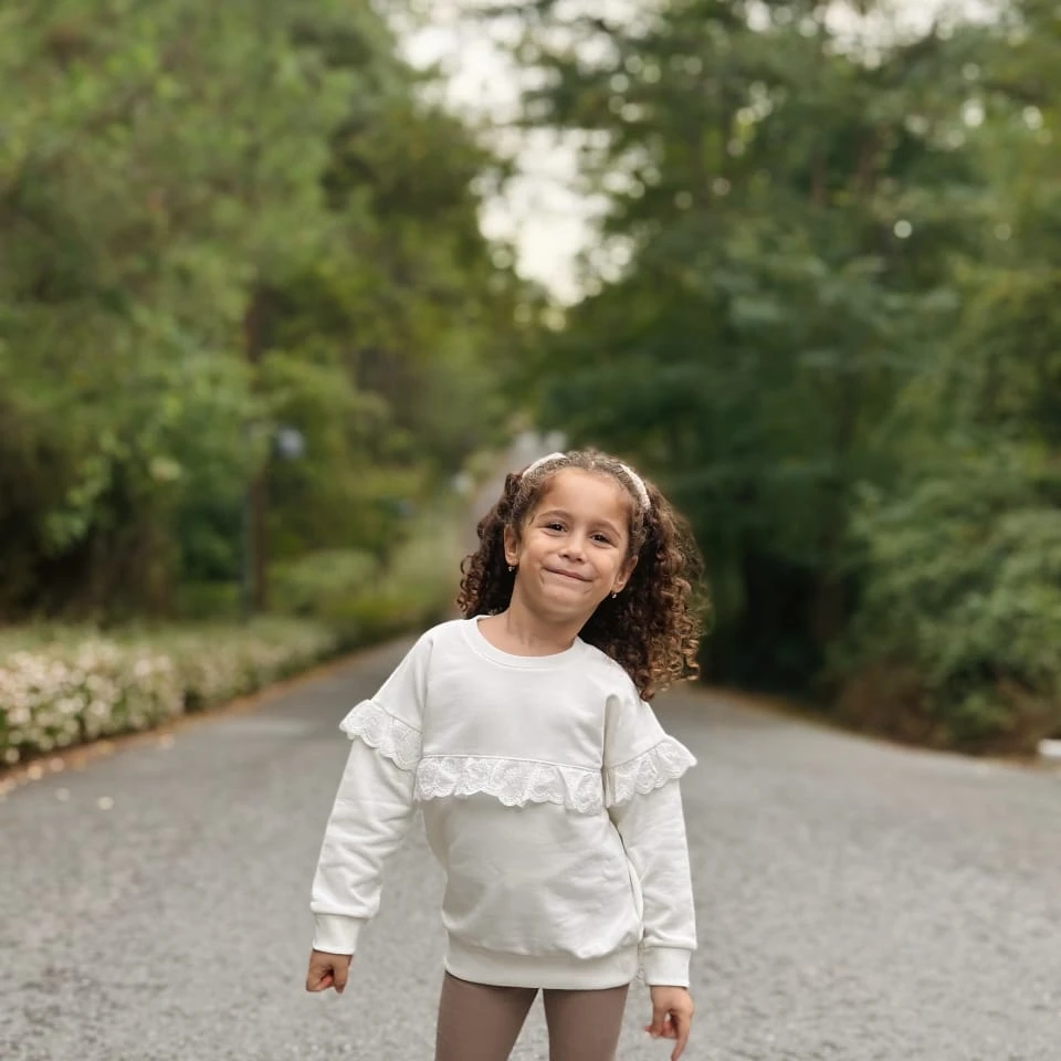 Sweatshirt & Bottom Frill Set - 4