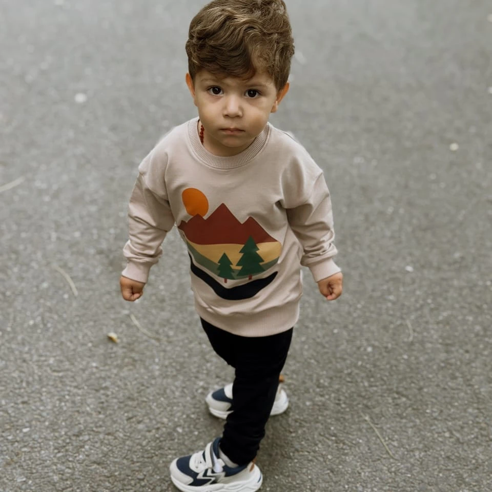 Sweatshirt & Bottom Nature Set - 3