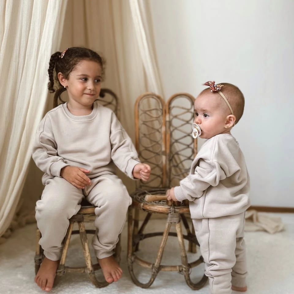 Sweatshirt & Bottom Basic Set - 2