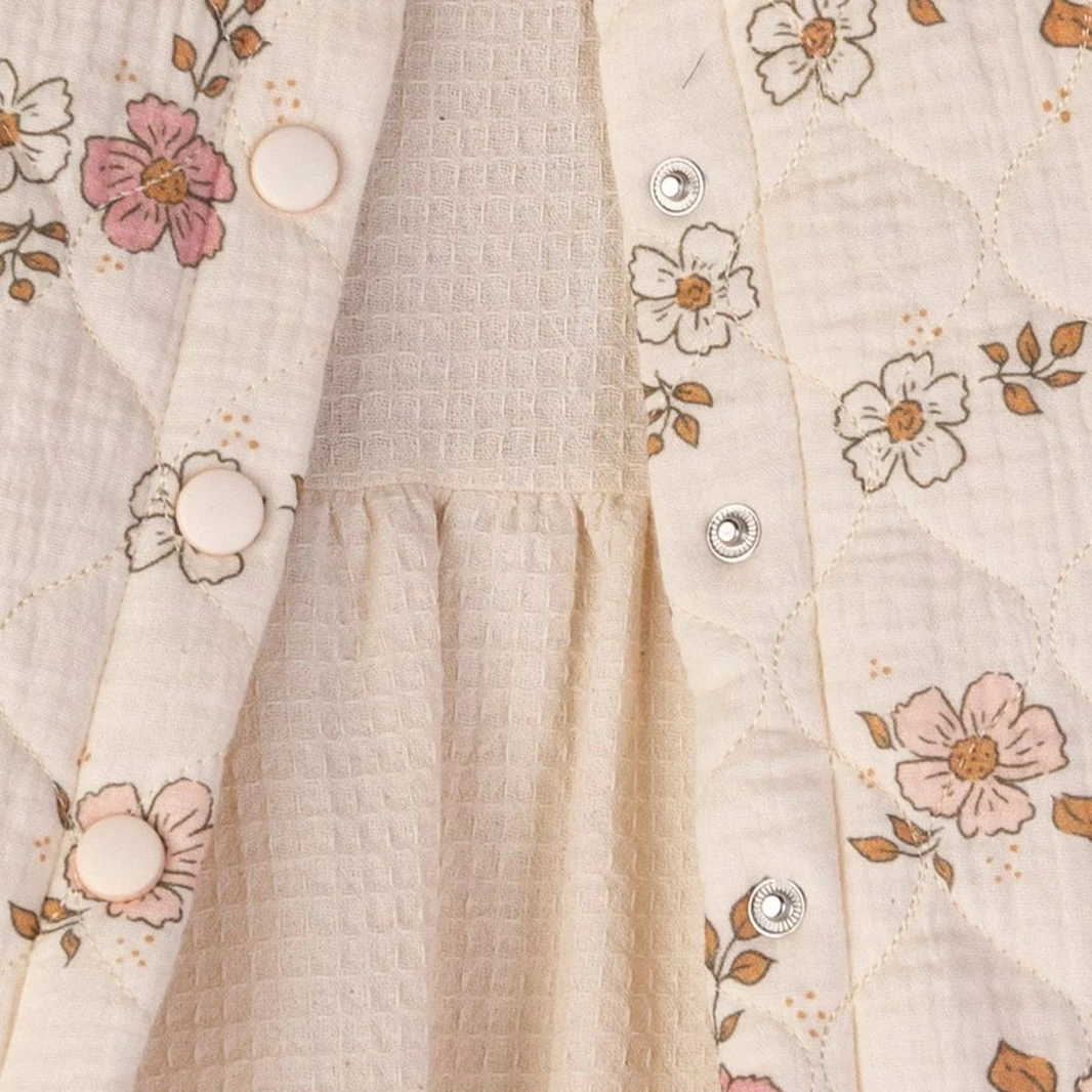 Creme Dress & Flower Jacket - 2