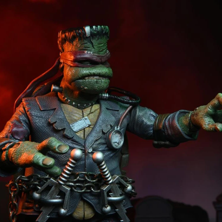 Universal Monsters X Teenage Mutant Ninja Turtles Ultimate Raphael As Frankenstein's Monster Action Figure - 9
