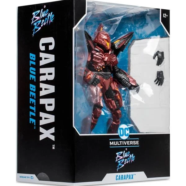 Blue Beetle DC Multiverse Carapax Mega Action Figure (new But Damaged Box) - 10