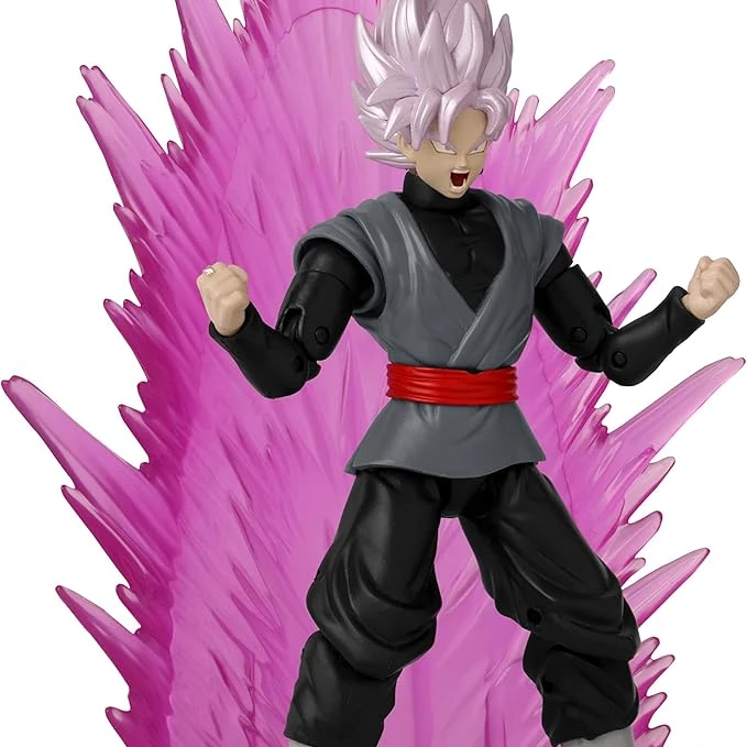 Dragon Stars Series - Dragon Ball Super - Goku Black Rose, 6" Action Figure Power Up Pack - 4