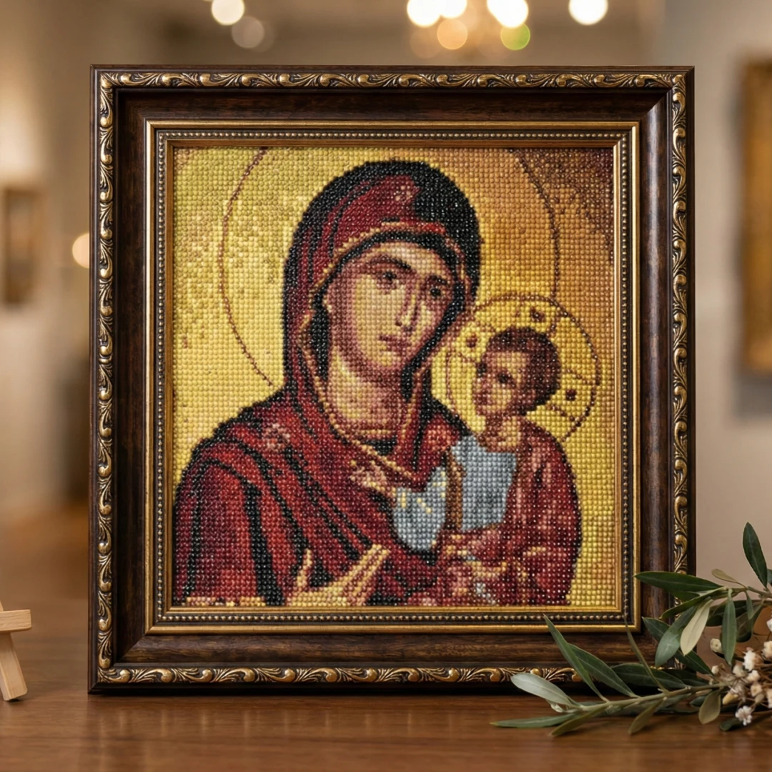 Virgin mary diamond painting