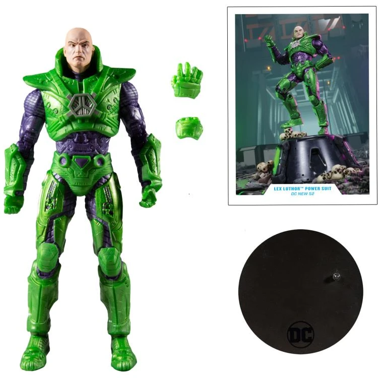 The New 52 DC Multiverse Lex Luthor In Power Suit (Green) Action Figure - 5