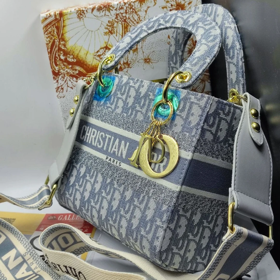 CHRISTI@N DIÔR Signature Embroided Lady Dior Bag - 2