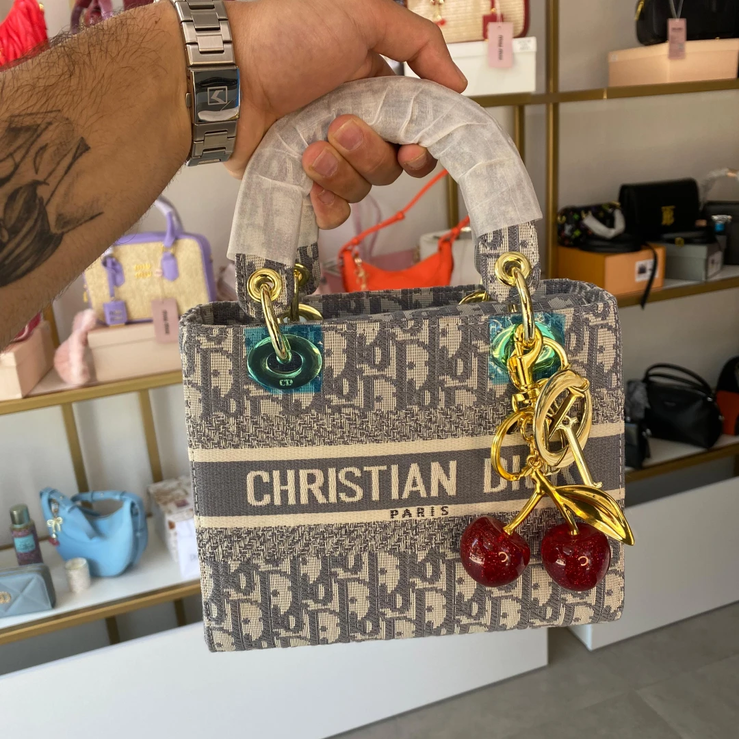 CHRISTI@N DIÔR Signature Embroided Lady Dior Bag - 5
