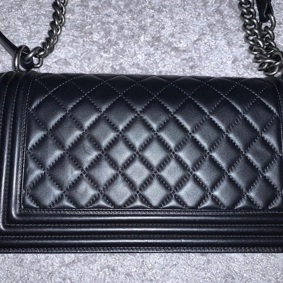 RARE AUTH Chanel Black Original Le Boy Big Bag - 4