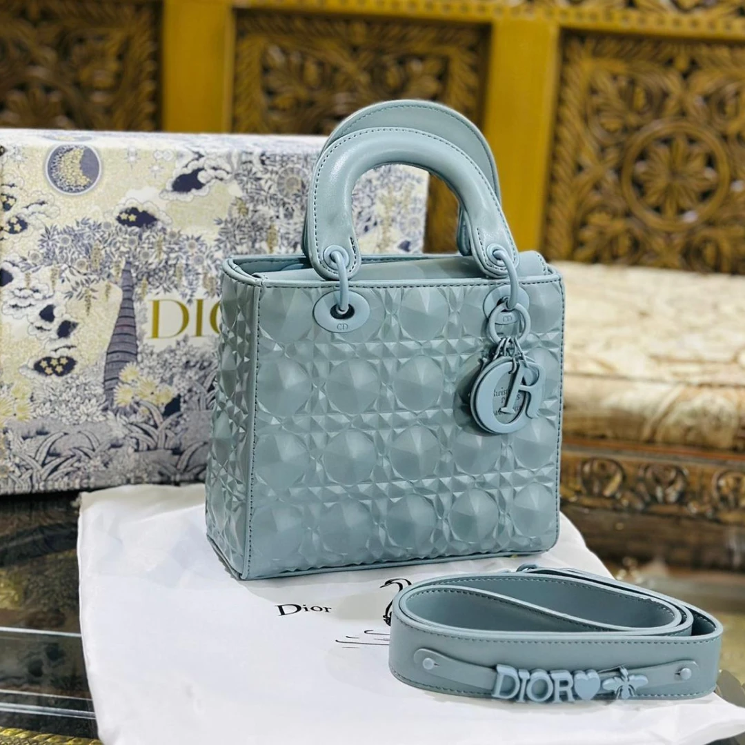 Lady Dior Mini Patent Leather Nude - 3