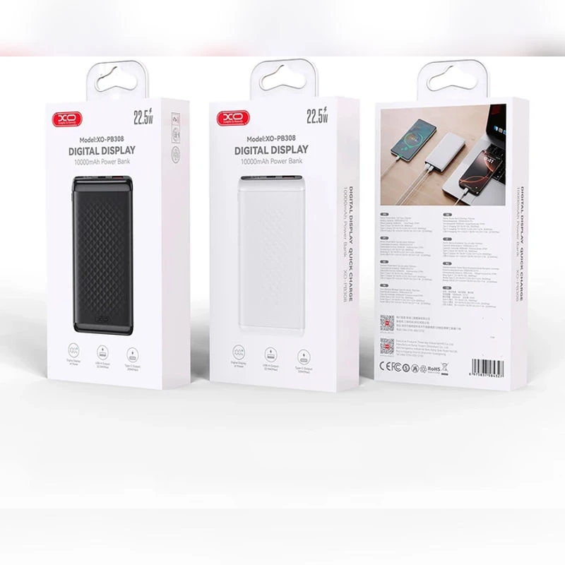 XO PB-308 POWER BANK 10000MAH BLACK