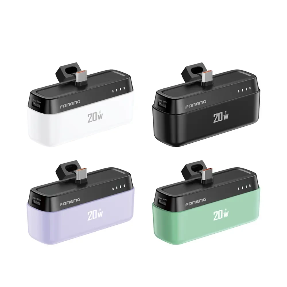 Foneng mini pocket power bank 5000 mAh