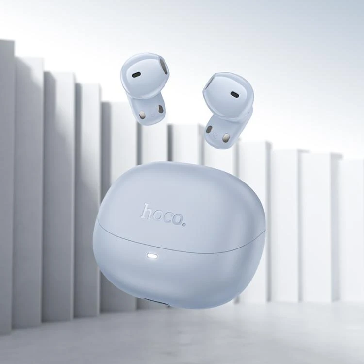 Hoco Wireless BT Headset - White /Blue (mini Size) - 3