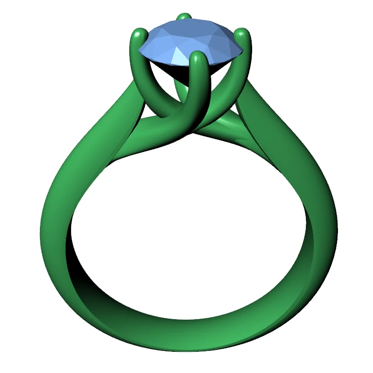 Engagement  Ring 3D -C3 - 3