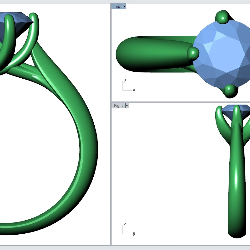 Engagement  Ring 3D -C3 - 4