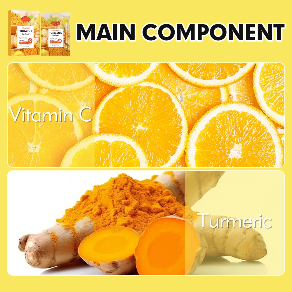 Aichun Beauty Turmeric Face Mask With Vitamin C - 5