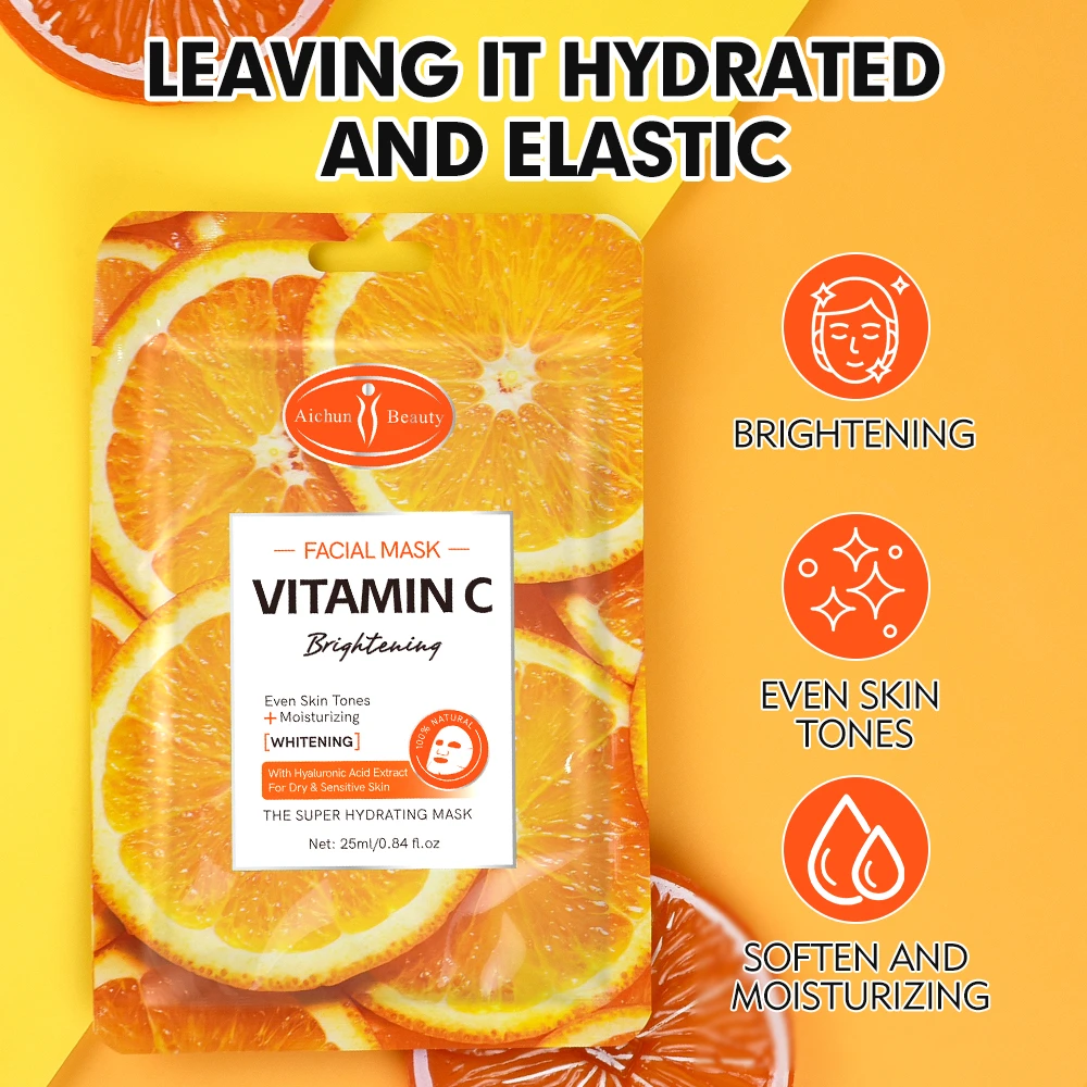 Customized Vitamin C Facial Mask 1 Pack Inside 5 Pcs - 3