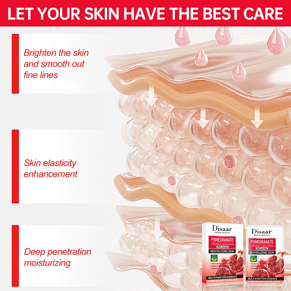 Pomegranate Vitamin E Facial Mask - 4