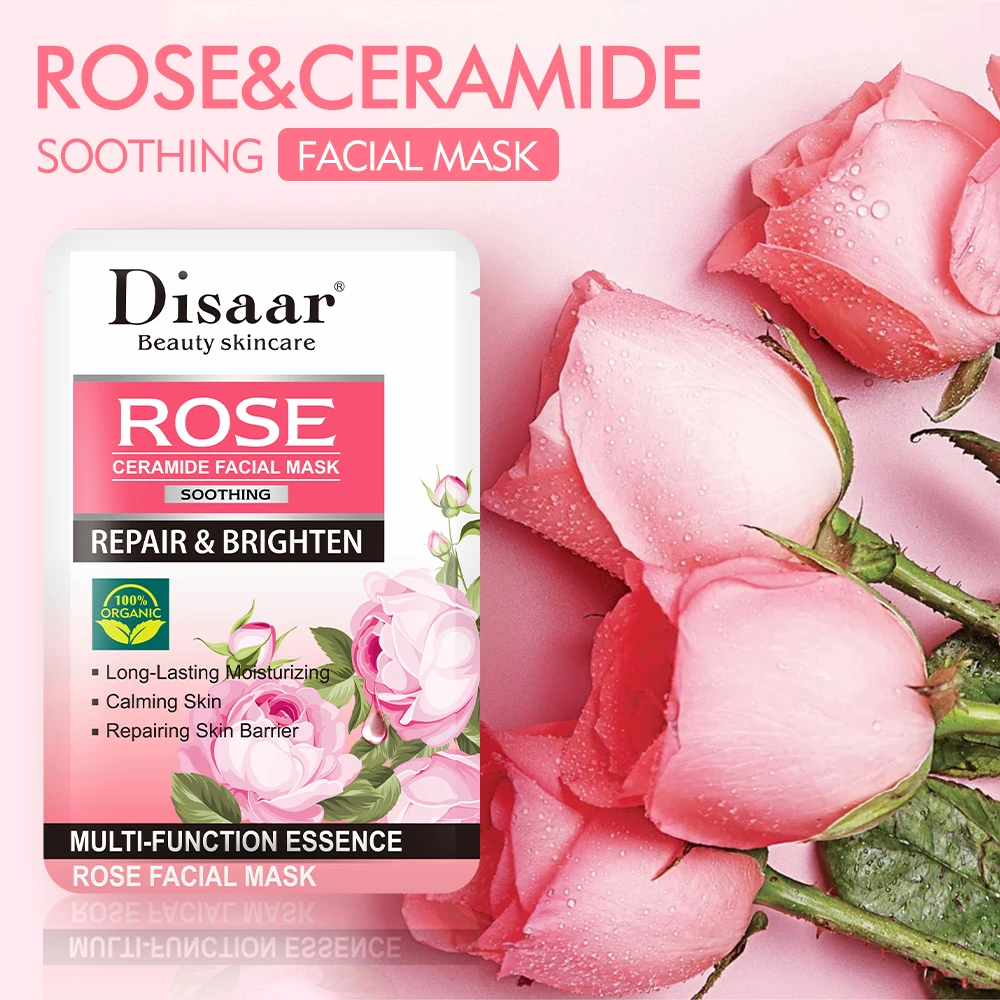 Aloe Vera Extract Long Lasting Moisturizing Skin Care Calming Repair Sheet Face Mask - 3