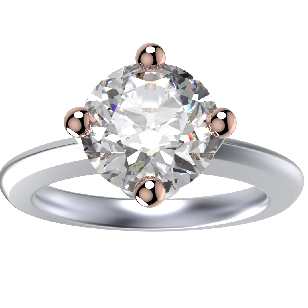 Beads Pronds Engagement Ring -C1