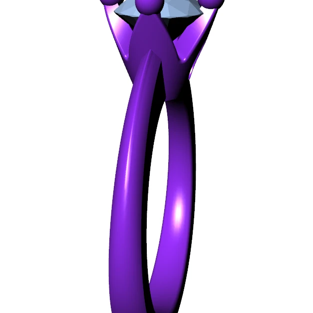 Beads Pronds Engagement Ring -C1 - 7