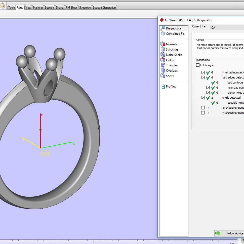 Beads Pronds Engagement Ring -C1 - 5