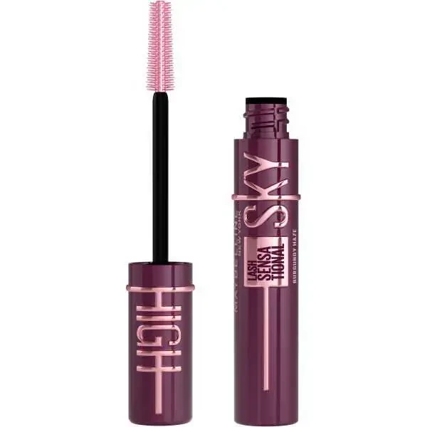 Maybelline Lash Sensational Sky High Washable Mascara Makeup, Burgundy Haze