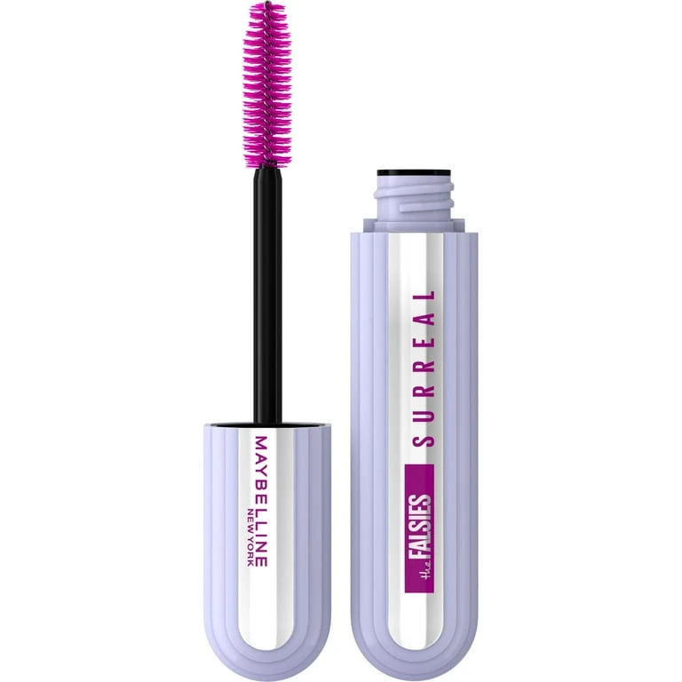 Maybelline The Falsies Surreal Extensions Washable Mascara, Blackest Black, 0.33 Fl Oz