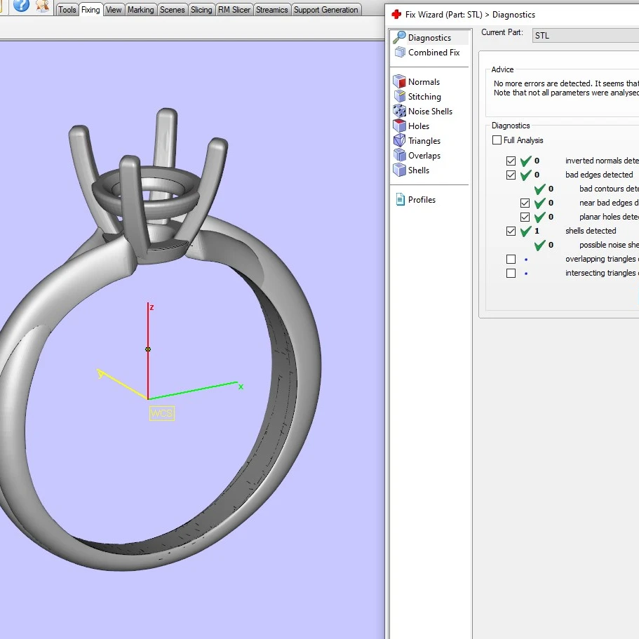 Twisted Engagement Solitaire Ring 3D CAD Design-O11031 - 7