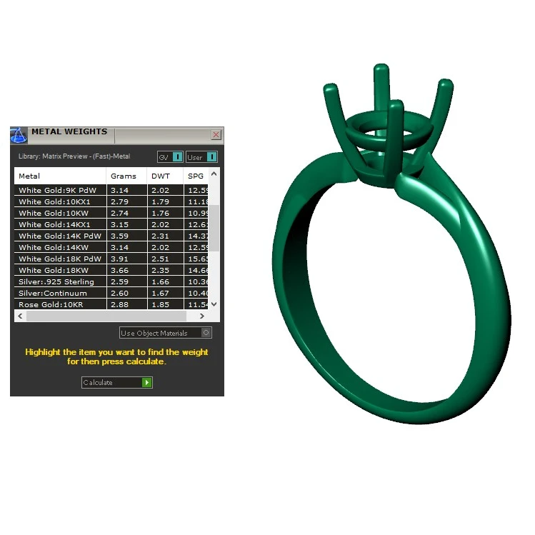 Twisted Engagement Solitaire Ring 3D CAD Design-O11031 - 9