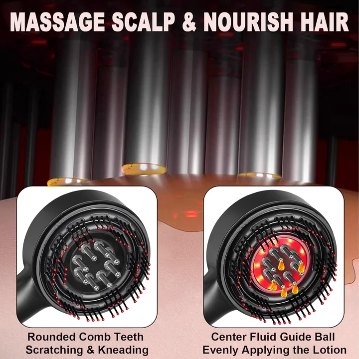 Laser Therapy Hair Growth Comb – Electric Scalp Massager & Hair Oil Applicator Waterproof - 4
