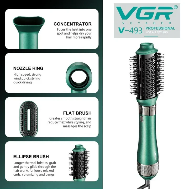 VGR V493 4-in-1 Hot Air Styler For Women - 2