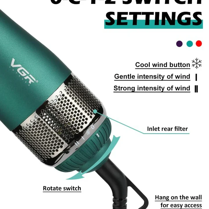 VGR V493 4-in-1 Hot Air Styler For Women - 3