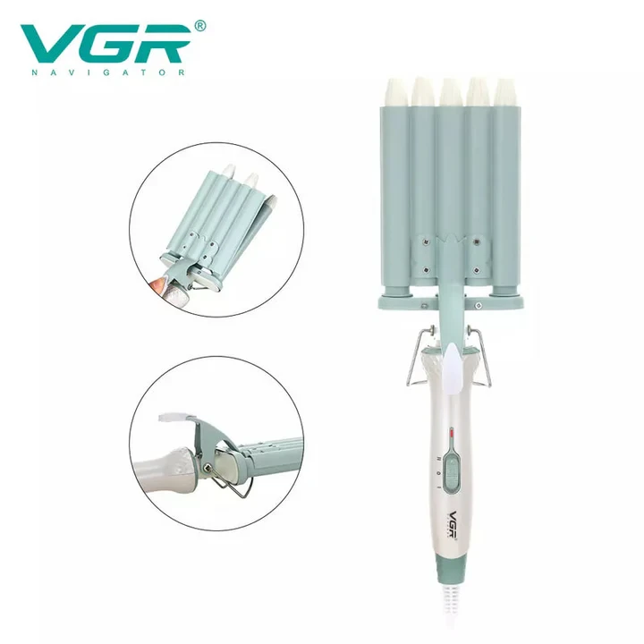 VGR V597, Professional Wavy Hair 5 Barrels Curling Iron - 8