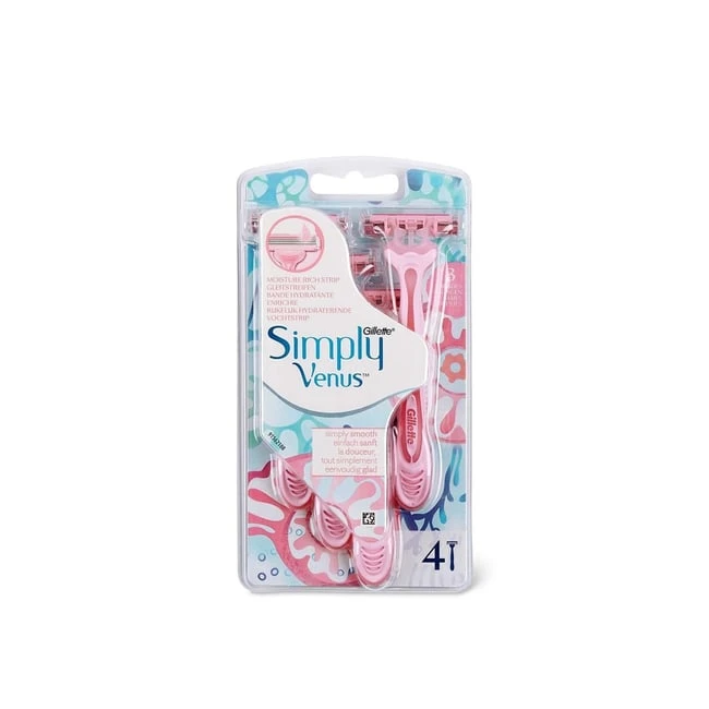 Venus - Simply3 Disposable Razors for Women - 4 Pieces