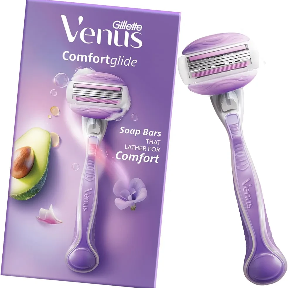 Gillette Venus Breeze Hair Removal Razor for Women with Avocado Oils & Body Butter, Freesia Scent